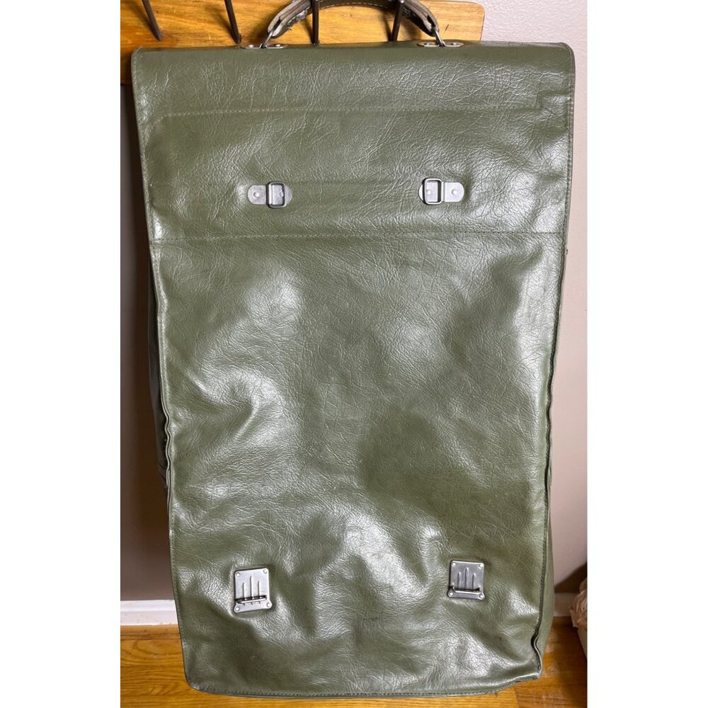 Vtg Swiss Army Military Satchel Bag 3 Ways Foldable 1970s Militaria Equipment - Picture 11 of 15